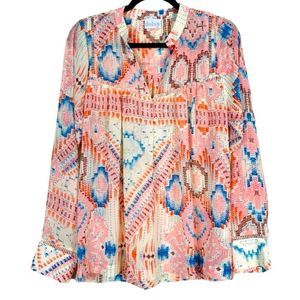 Anthropologie Multicolor Boho Blouse